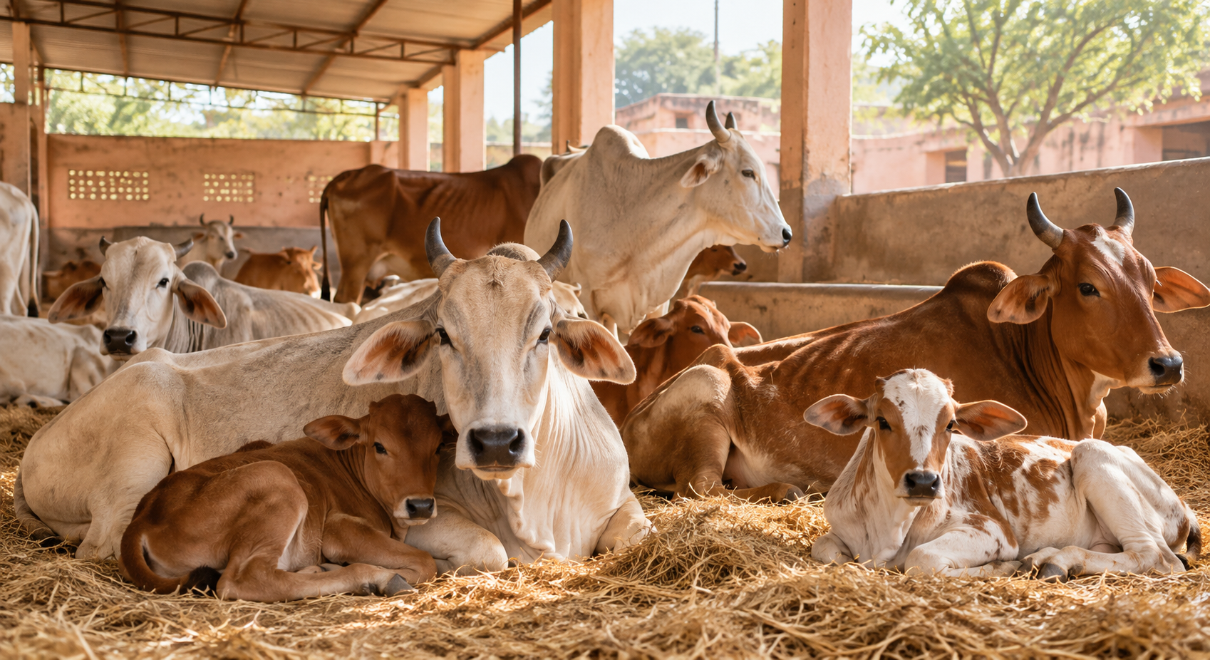 Gaumatas at Pinjrapole Gaushala Sanganer Jaipur
